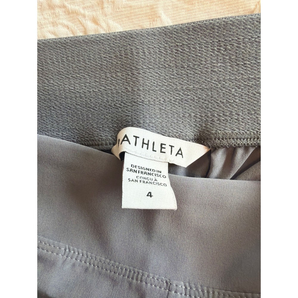 Athleta Skyline Pant II Gray Blue Tapered Jogger Ankle Zip Women Size 4 - Picture 3 of 3